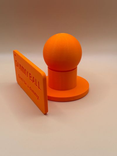 Dummy Ball installed view from below coupler